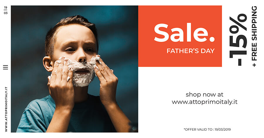 Father's Day, shaving brush Atto First discount